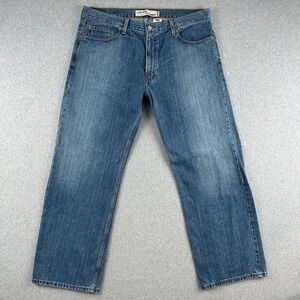 Vintage Levis 529 Jeans Men 38x30 Blue Low Rise Y2K Straight Denim Rodeo Western